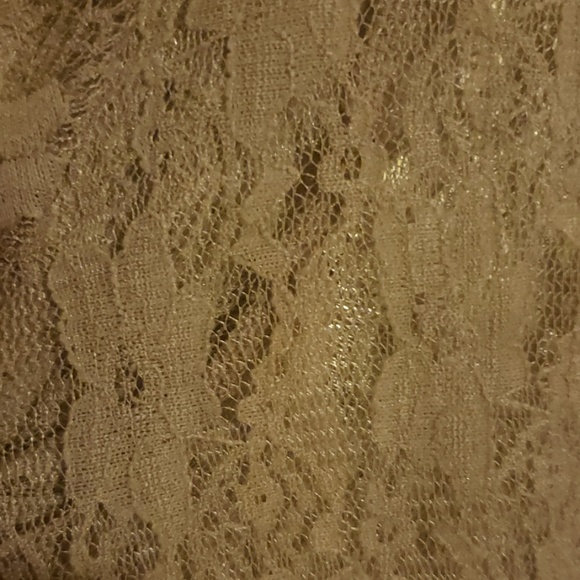 Lularoe beige lace Sarah NWT - Picture 3 of 4
